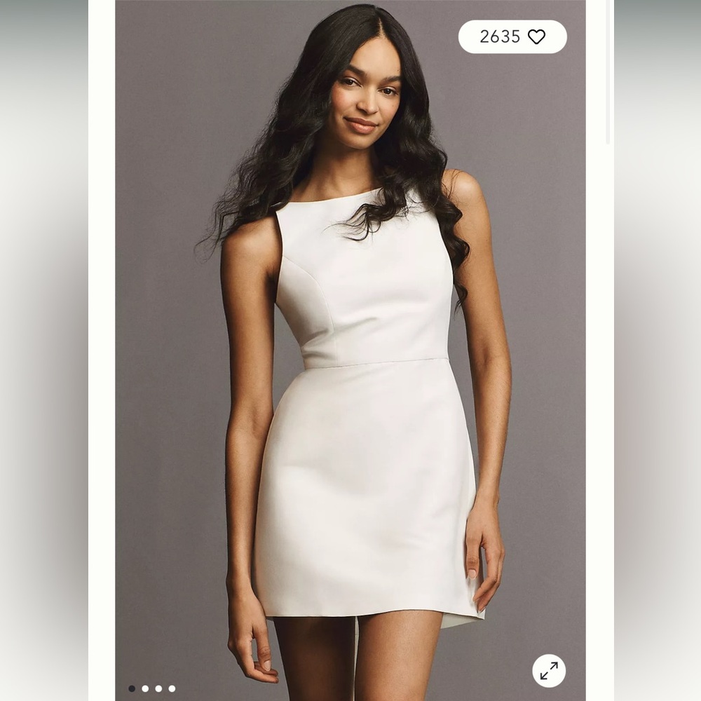 Sachin & Babi Reed Sleeveless Back-Bow Mini Dress